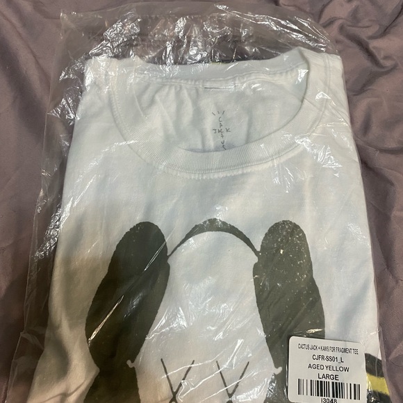 Cactus jack travis scott kaws fragment tshirt size large - Picture 2 of 3